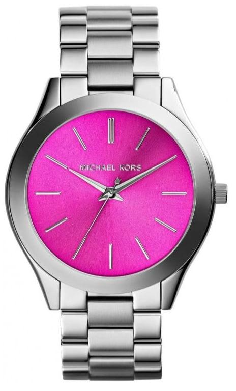  Shop Authentic Michael Kors Slim Runway Quartz Pink Dial Silver Steel Strap Watch For Women - MK3291 - Luxxuri