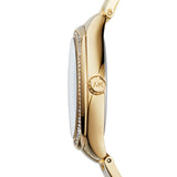  Shop Authentic Michael Kors Byrn Quartz Gold Dial Gold Steel Strap Watch For Women - MK6134 - Luxxuri