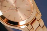  Shop Authentic Michael Kors Mini Slim Runway Chronograph Quartz Rose Gold Dial Rose Gold Steel Strap Watch For Women - MK3205 - Luxxuri