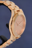  Shop Authentic Michael Kors Mini Slim Runway Chronograph Quartz Rose Gold Dial Rose Gold Steel Strap Watch For Women - MK3205 - Luxxuri