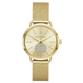  Shop Authentic Michael Kors Portia Gold Dial Gold Mesh Bracelet Watch for Women - MK3844 - Luxxuri