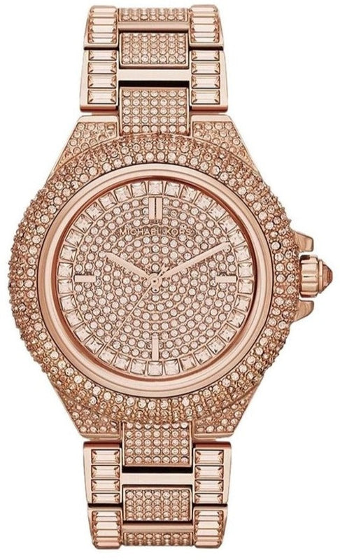  Shop Authentic Michael Kors Camille Crystal Rose Gold Dial Rose Gold Steel Strap Watch for Women - MK5862 - Luxxuri