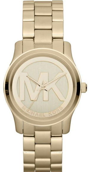  Shop Authentic Michael Kors Runway Gold Dial Gold Steel Strap Watch for Women - MK5786 - Luxxuri