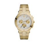  Shop Authentic Michael Kors Wyatt Chronograph White Dial Gold Steel Strap Watch For Women - MK5933 - Luxxuri