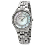  Shop Authentic Michael Kors Lauryn Mother of Pearl Dial Silver Steel Strap Watch for Women - MK3900 - Luxxuri