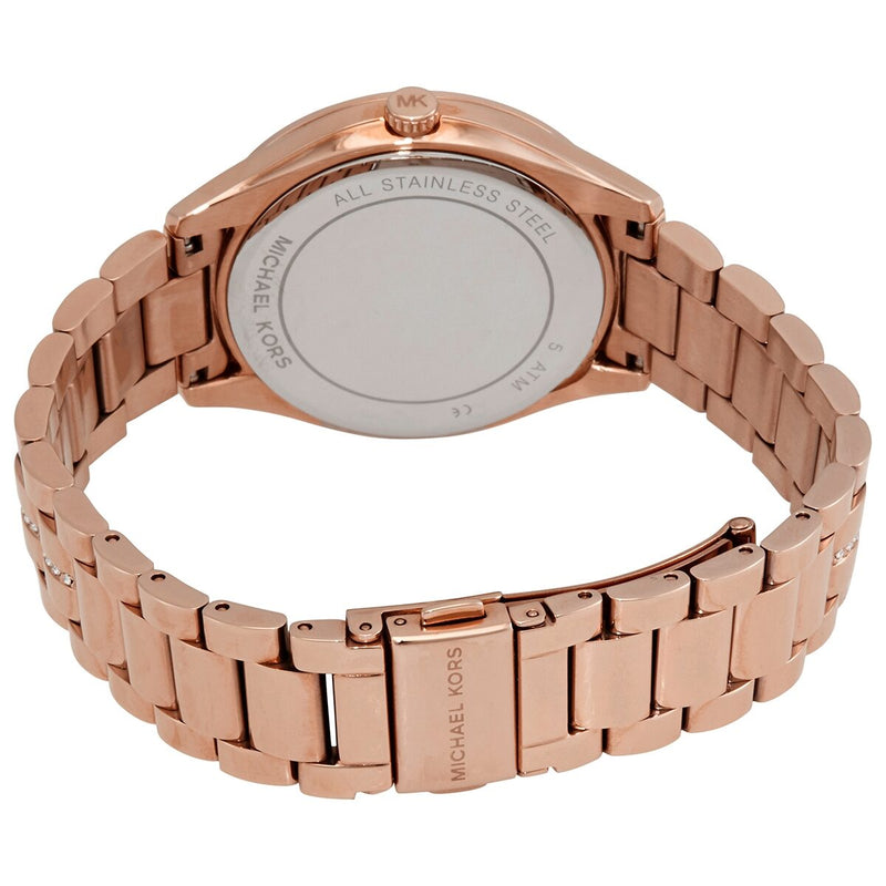  Shop Authentic Michael Kors Lauryn Blue Dial Rose Gold Steel Strap Watch for Women - MK3723 - Luxxuri