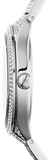  Shop Authentic Michael Kors Lauryn Analog Crystals Silver Dial Silver Steel Strap Watch For Women - MK3717 - Luxxuri