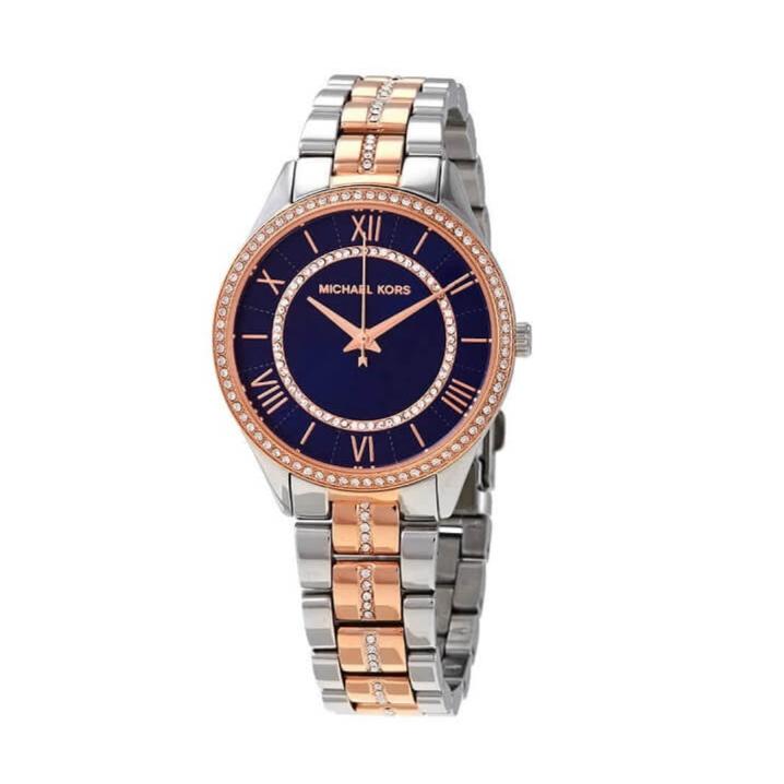  Shop Authentic Michael Kors Lauryn Quartz Blue Dial Two Tone Steel Strap Watch For Women - MK3929 - Luxxuri
