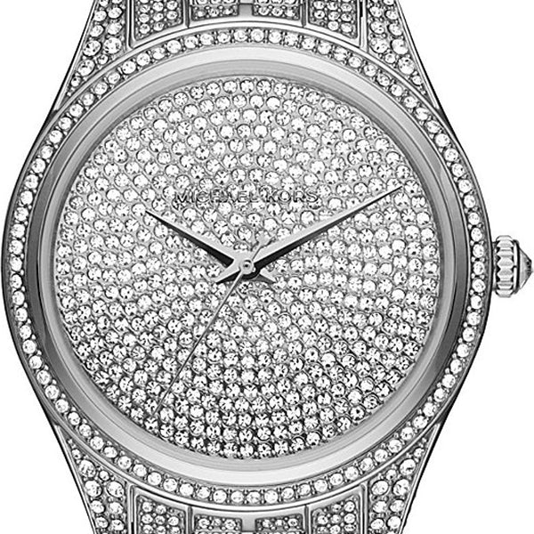 Shop Authentic Michael Kors Lauryn Analog Crystals Silver Dial Silver Steel Strap Watch For Women - MK3717 - Luxxuri