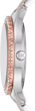  Shop Authentic Michael Kors Layton Three Hand Pink Dial Two Tone Steel Strap Watch For Women - MK6894 - Luxxuri