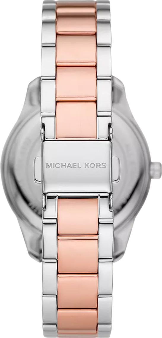  Shop Authentic Michael Kors Layton Three Hand Pink Dial Two Tone Steel Strap Watch For Women - MK6894 - Luxxuri