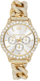  Shop Authentic Michael Kors Layton Multifunction Glitz Silver Dial Gold Steel Strap Watch for Women - MK4653 - Luxxuri