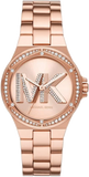  Shop Authentic Michael Kors Lennox Three Hand Rose Gold Dial Rose Gold Steel Strap Watch For Women - MK1063 - Luxxuri