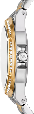  Shop Authentic Michael Kors Lennox Three-Hand Gold Dial Two Tone Steel Strap Watch For Women  - MK6988 - Luxxuri