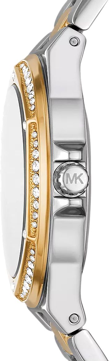  Shop Authentic Michael Kors Lennox Three-Hand Gold Dial Two Tone Steel Strap Watch For Women  - MK6988 - Luxxuri
