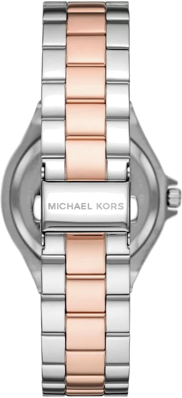  Shop Authentic Michael Kors Lennox Three Hand Quartz Silver Dial Two Tone Steel Strap Watch For Women - MK6989 - Luxxuri