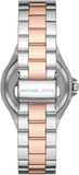  Shop Authentic Michael Kors Lennox Three Hand Quartz Silver Dial Two Tone Steel Strap Watch For Women - MK6989 - Luxxuri