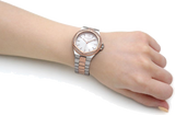  Shop Authentic Michael Kors Lennox Three Hand Quartz Silver Dial Two Tone Steel Strap Watch For Women - MK6989 - Luxxuri