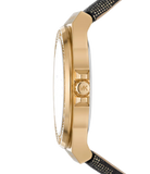  Shop Authentic Michael Kors Lennox Three Hand Black Dial Black Leather Strap Watch For Women - MK7307 - Luxxuri