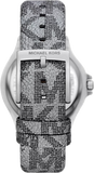  Shop Authentic Michael Kors Lennox Quartz Black Dial Grey Leather Strap Watch For Women - MK7309 - Luxxuri