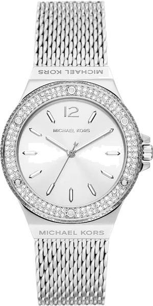  Shop Authentic Michael Kors Lennox Three-Hand Silver Dial Silver Steel Strap Watch For Women - MK7337 - Luxxuri