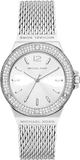  Shop Authentic Michael Kors Lennox Three-Hand Silver Dial Silver Steel Strap Watch For Women - MK7337 - Luxxuri