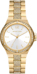  Shop Authentic Michael Kors Lenox Three Hand Silver Dial Gold Steel Strap Watch For Women - MK7361 - Luxxuri