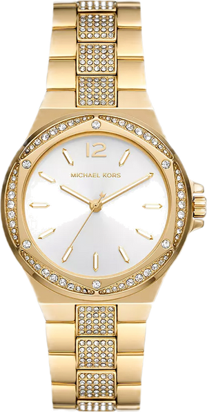  Shop Authentic Michael Kors Lenox Three Hand Silver Dial Gold Steel Strap Watch For Women - MK7361 - Luxxuri