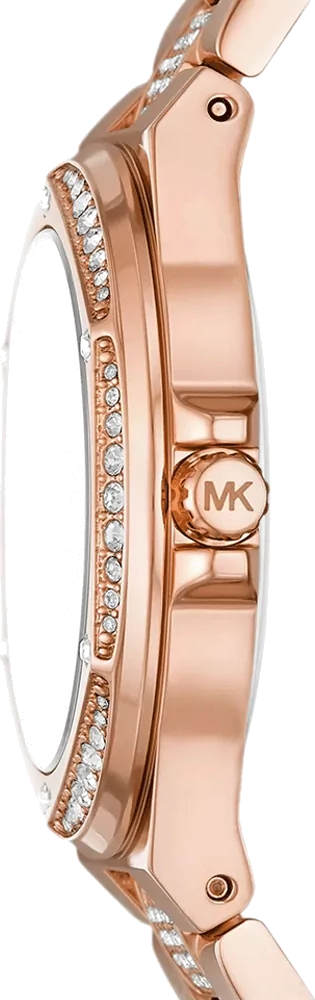  Shop Authentic Michael Kors Lennox Three-Hand Silver Dial Rose Gold Steel Strap Watch For Women - MK7362 - Luxxuri