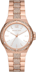  Shop Authentic Michael Kors Lennox Three-Hand Silver Dial Rose Gold Steel Strap Watch For Women - MK7362 - Luxxuri