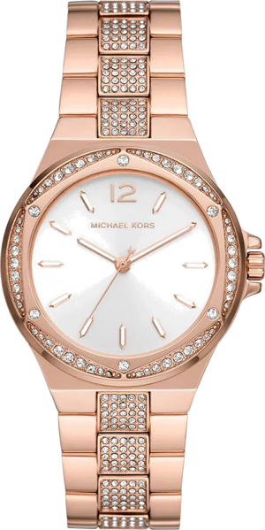  Shop Authentic Michael Kors Lennox Three-Hand Silver Dial Rose Gold Steel Strap Watch For Women - MK7362 - Luxxuri