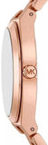  Shop Authentic Michael Kors Lennox Three Hand Black Dial Rose Gold Steel Strap Watch For Women - MK7392 - Luxxuri