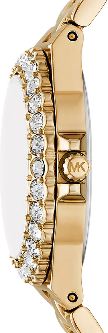  Shop Authentic Michael Kors Lennox Quartz Green Dial Gold Steel Strap Watch For Women - MK7395 - Luxxuri