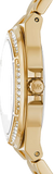  Shop Authentic Michael Kors Lennox Quartz Black Dial Gold Steel Strap Watch For Women - MK7404 - Luxxuri