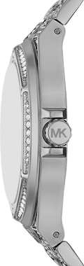 Michael Kors Lennox Analog Crystals Silver Dial Silver Steel Strap Watch For Women - MK7408