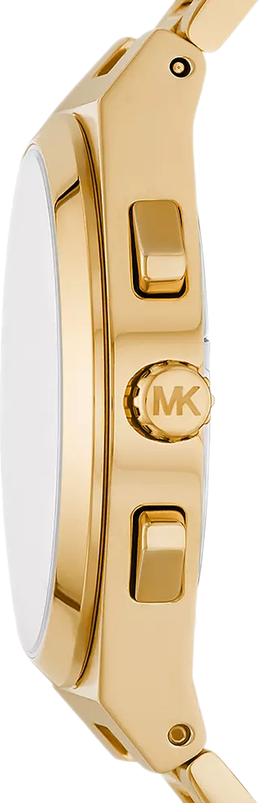  Shop Authentic Michael Kors Lennox Chronograph White Dial Gold Steel Strap Watch For Men - MK9120 - Luxxuri
