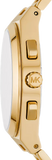  Shop Authentic Michael Kors Lennox Chronograph White Dial Gold Steel Strap Watch For Men - MK9120 - Luxxuri
