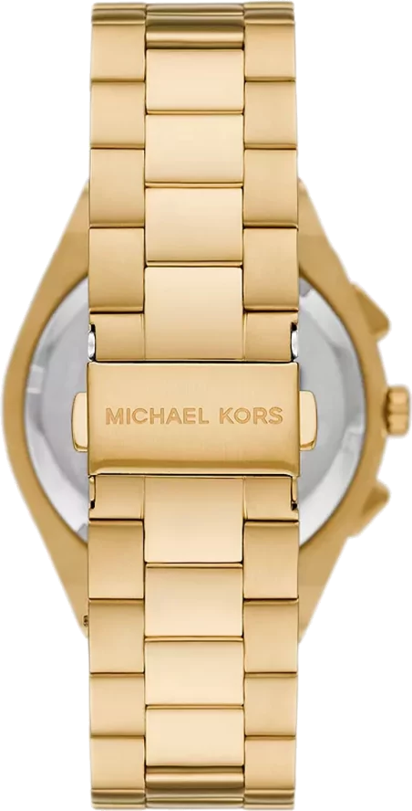  Shop Authentic Michael Kors Lennox Chronograph White Dial Gold Steel Strap Watch For Men - MK9120 - Luxxuri