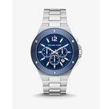  Shop Authentic Michael Kors Lennox Chronograph Blue Dial Silver Steel Strap Watch For Men - MK8938 - Luxxuri