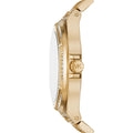  Shop Authentic Michael Kors Lennox Three Hand Crystals White Dial Gold Steel Strap Watch For Women - MK6991 - Luxxuri