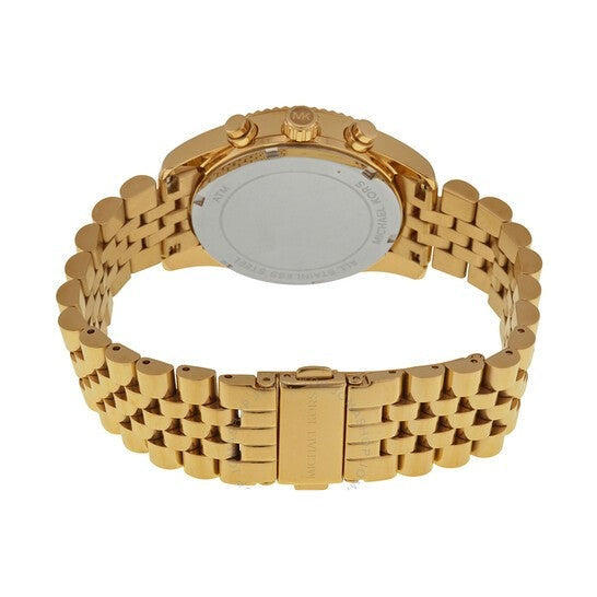  Shop Authentic Michael Kors Lexington Chronograph Blue Dial Gold Steel Strap Watch For Women - MK6206 - Luxxuri