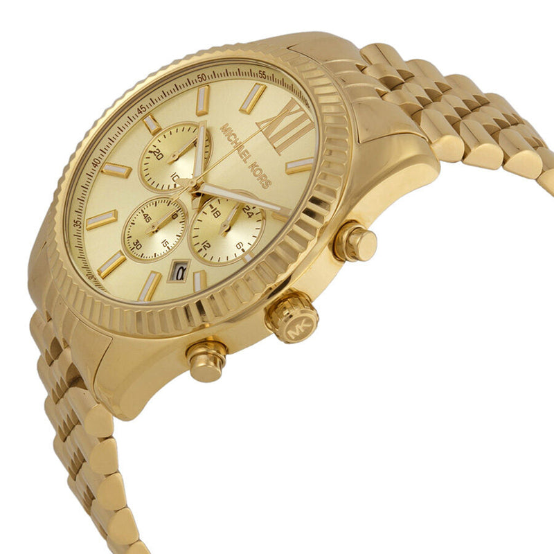  Shop Authentic Michael Kors Lexington Gold Dial Gold Steel Strap Watch for Men - MK8281 - Luxxuri