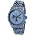  Shop Authentic Michael Kors Lexington Chronograph Blue Dial Blue Steel Strap Watch for Men - MK8480 - Luxxuri