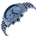  Shop Authentic Michael Kors Lexington Chronograph Blue Dial Blue Steel Strap Watch for Men - MK8480 - Luxxuri