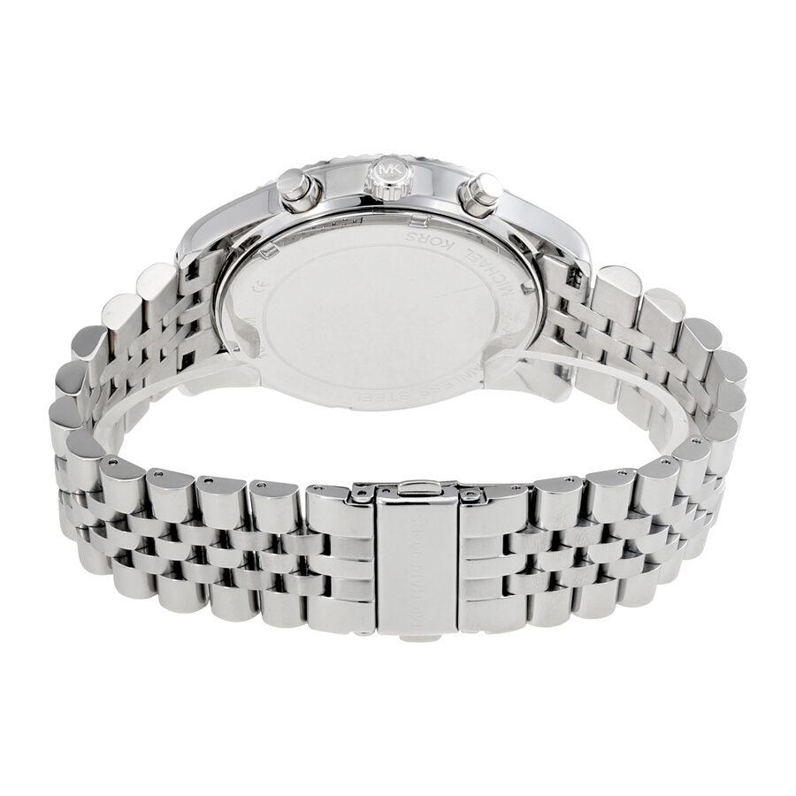  Shop Authentic Michael Kors Lexington Chronograph Blue Dial Silver Steel Strap Watch for Men - MK8280 - Luxxuri