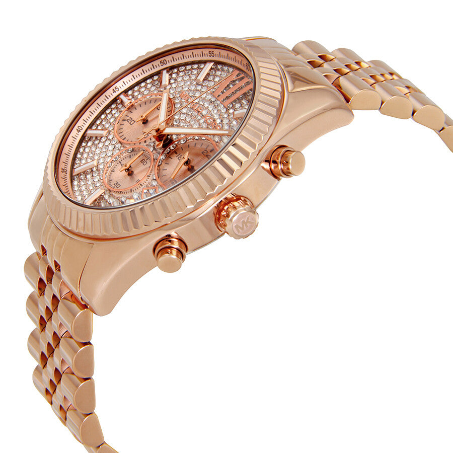  Shop Authentic Michael Kors Lexington Rose Gold Dial Rose Gold Stainless Steel Strap Watch for Men - MK8580 - Luxxuri
