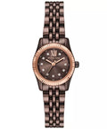  Shop Authentic Michael Kors Lexington Three-Hand Brown Dial Brown Steel Strap Watch for Women - MK4844 - Luxxuri