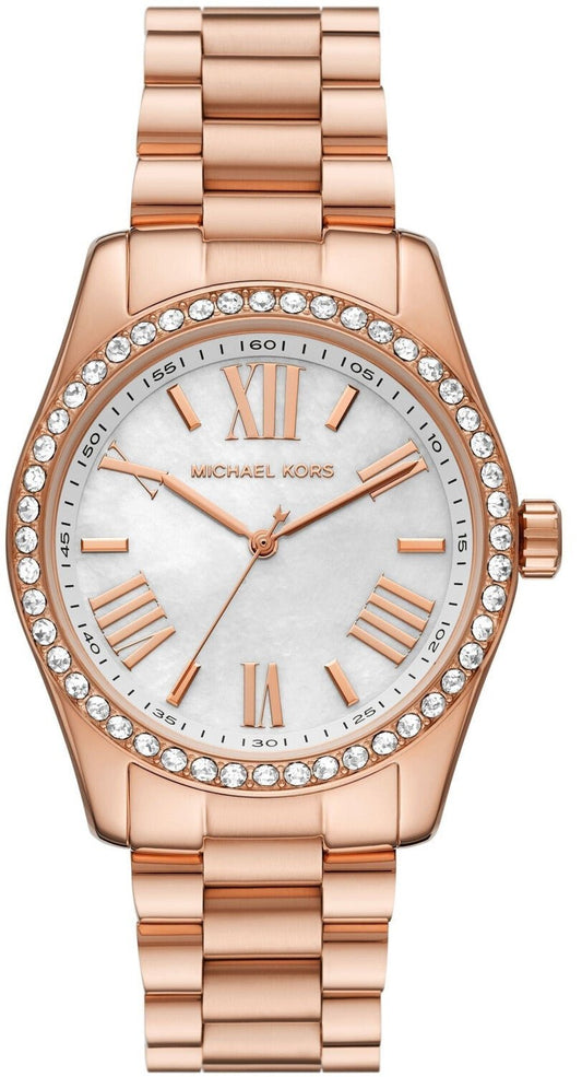  Shop Authentic Michael Kors Lexington White Dial Rose Gold Steel Strap Watch for Women - MK1088 - Luxxuri