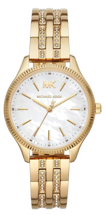  Shop Authentic Michael Kors Lexington Three Hand White Dial Gold Steel Strap Watch For Women - MK4492 - Luxxuri