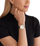  Shop Authentic Michael Kors Lexington Silver Dial Brown Leather Strap Watch For Women - MK4745 - Luxxuri